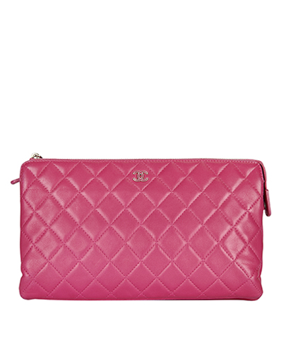 Chanel Quilted Clutch, front view